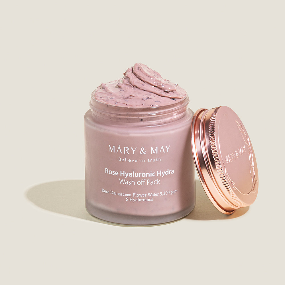 Mary&May Rose Hyaluronic Hydra Masque lavable 125g