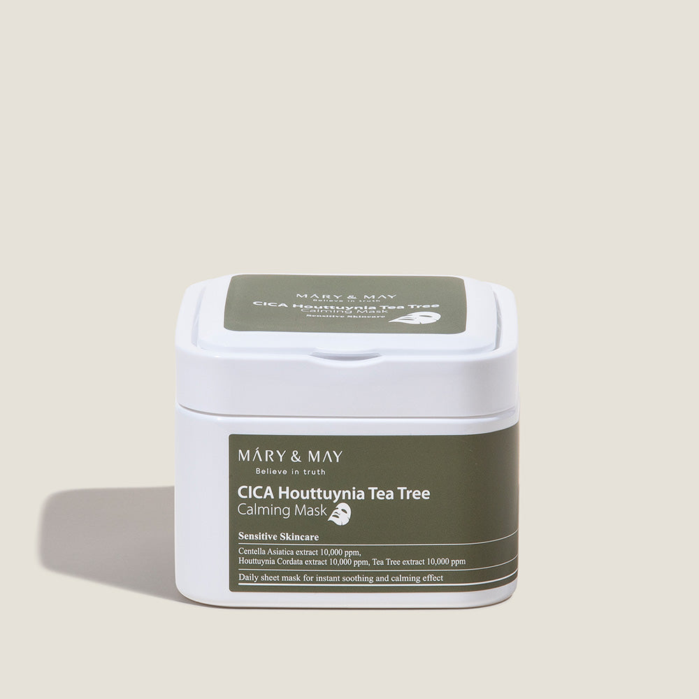 Mary&May Masque Apaisant CICA Houttuynia Tea Tree 30 unités (400g)