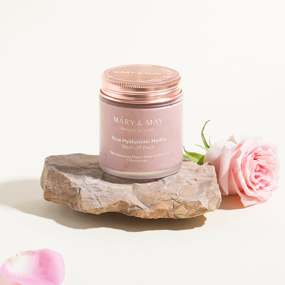 Mary&May Rose Hyaluronic Hydra Masque lavable 125g