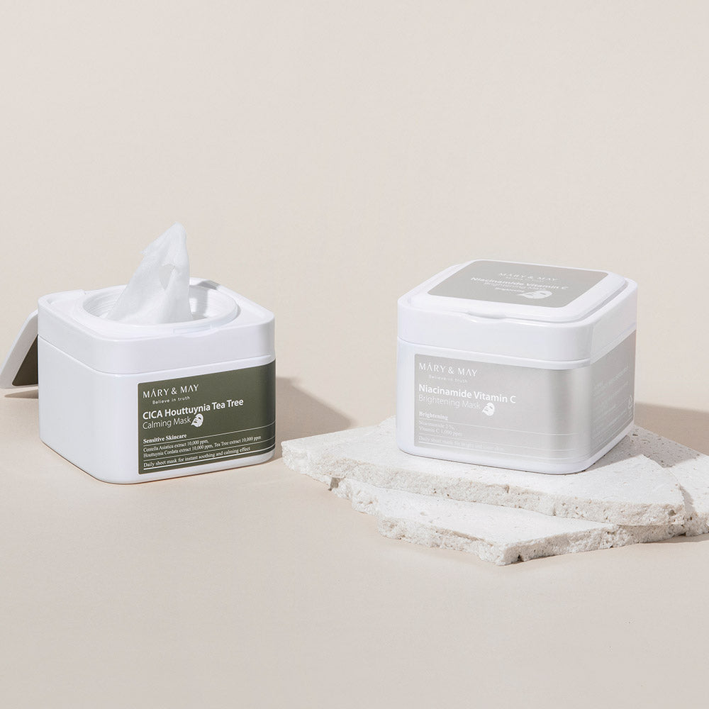 Mary&May Masque Apaisant CICA Houttuynia Tea Tree 30 unités (400g)