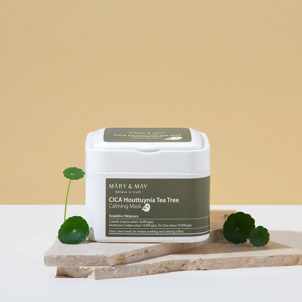 Mary&May Masque Apaisant CICA Houttuynia Tea Tree 30 unités (400g)
