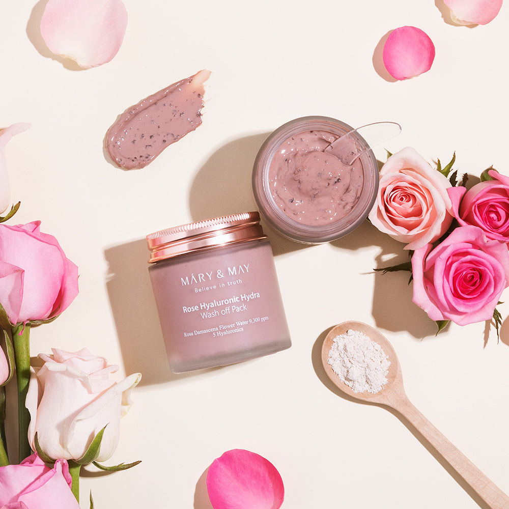 Mary&May Rose Hyaluronic Hydra Masque lavable 125g