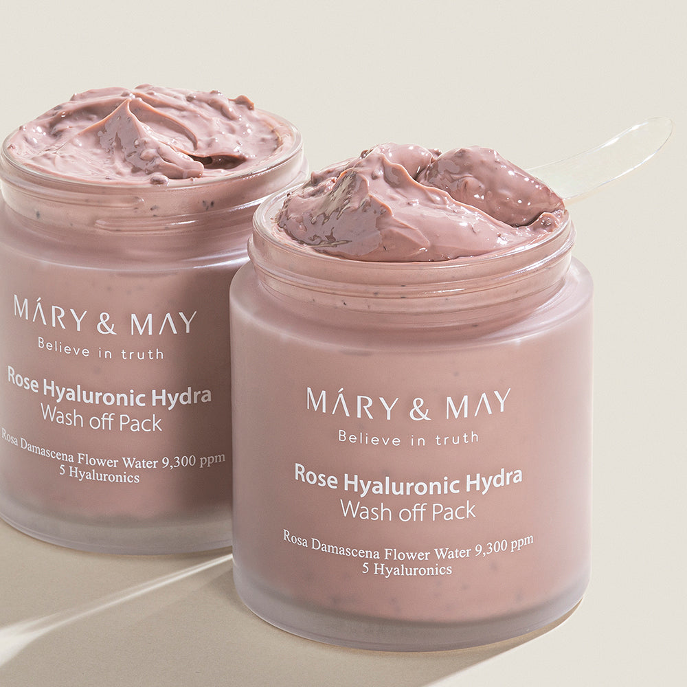 Mary&May Rose Hyaluronic Hydra Masque lavable 125g