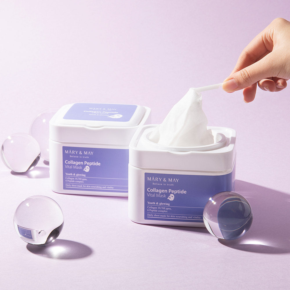 Mary&May Collagen Peptide Vital Mask 30 masques (400g)