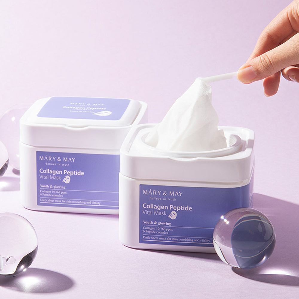 Mary&May Collagen Peptide Vital Mask 30 masques (400g)