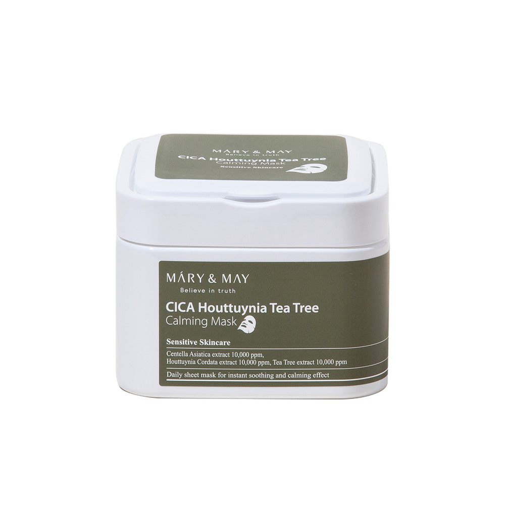 Mary&May Masque Apaisant CICA Houttuynia Tea Tree 30 unités (400g)
