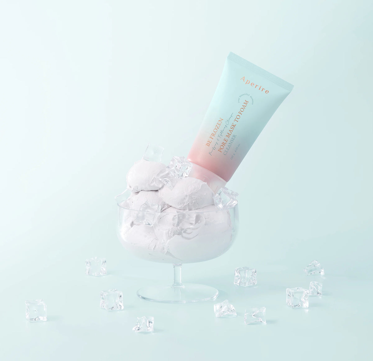 Aperire Be Frozen Pore Mask To Foam Cleanser 120g