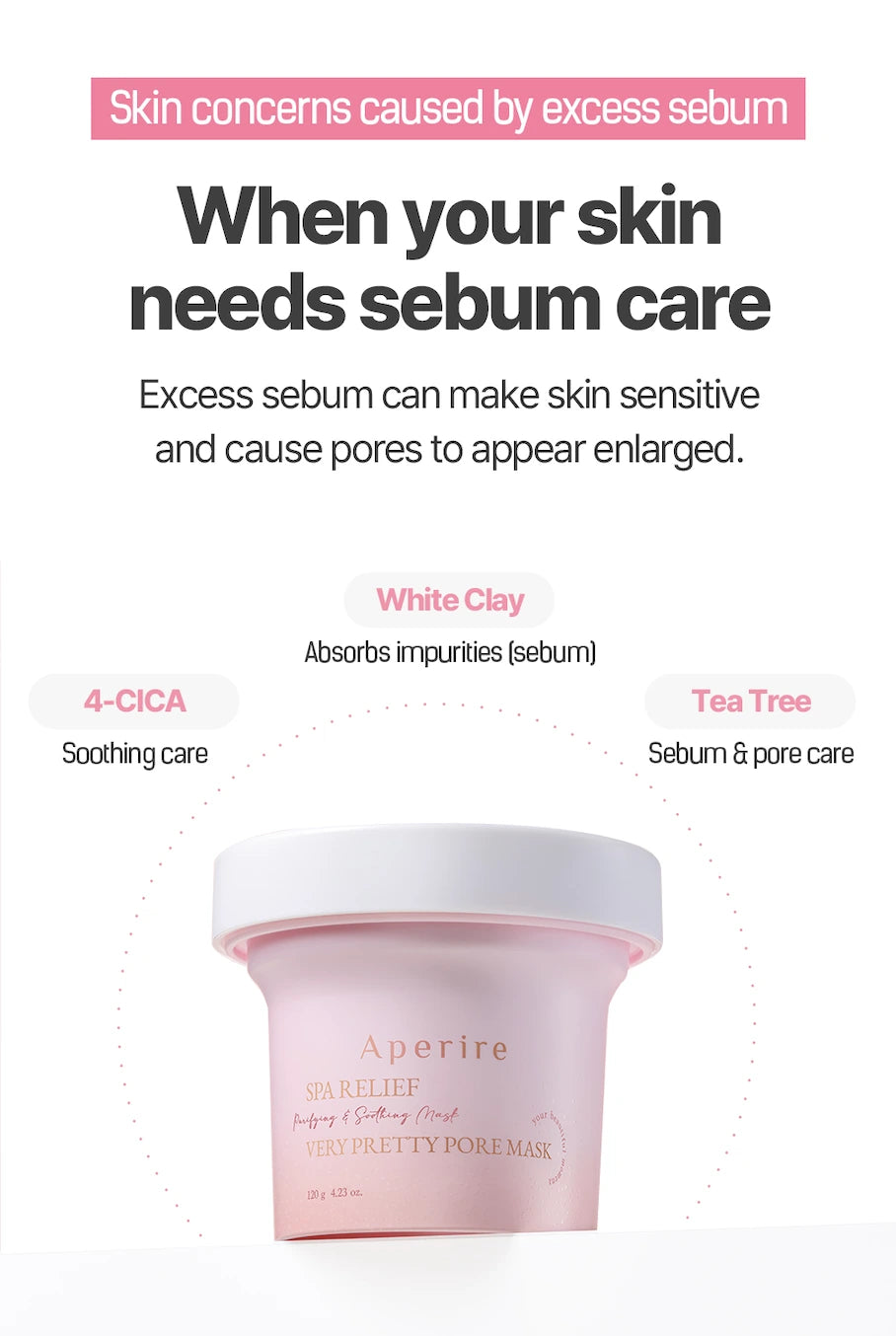 Aperire Spa masque anti-pores très joli 120g
