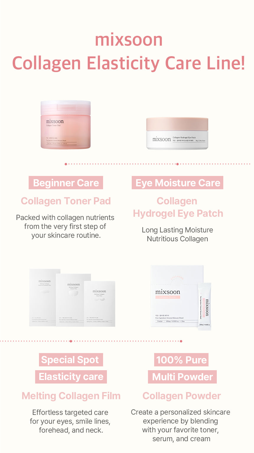 MIXSOON Collagen Toner Pad 110 Pièces