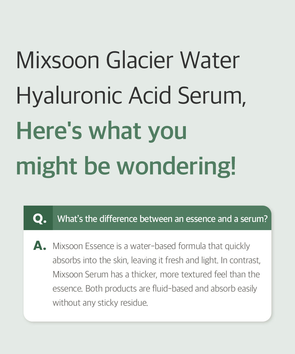 Sérum MIXSOON à l'Acide Hyaluronique et à l'Eau des Glaciers [100 ml]