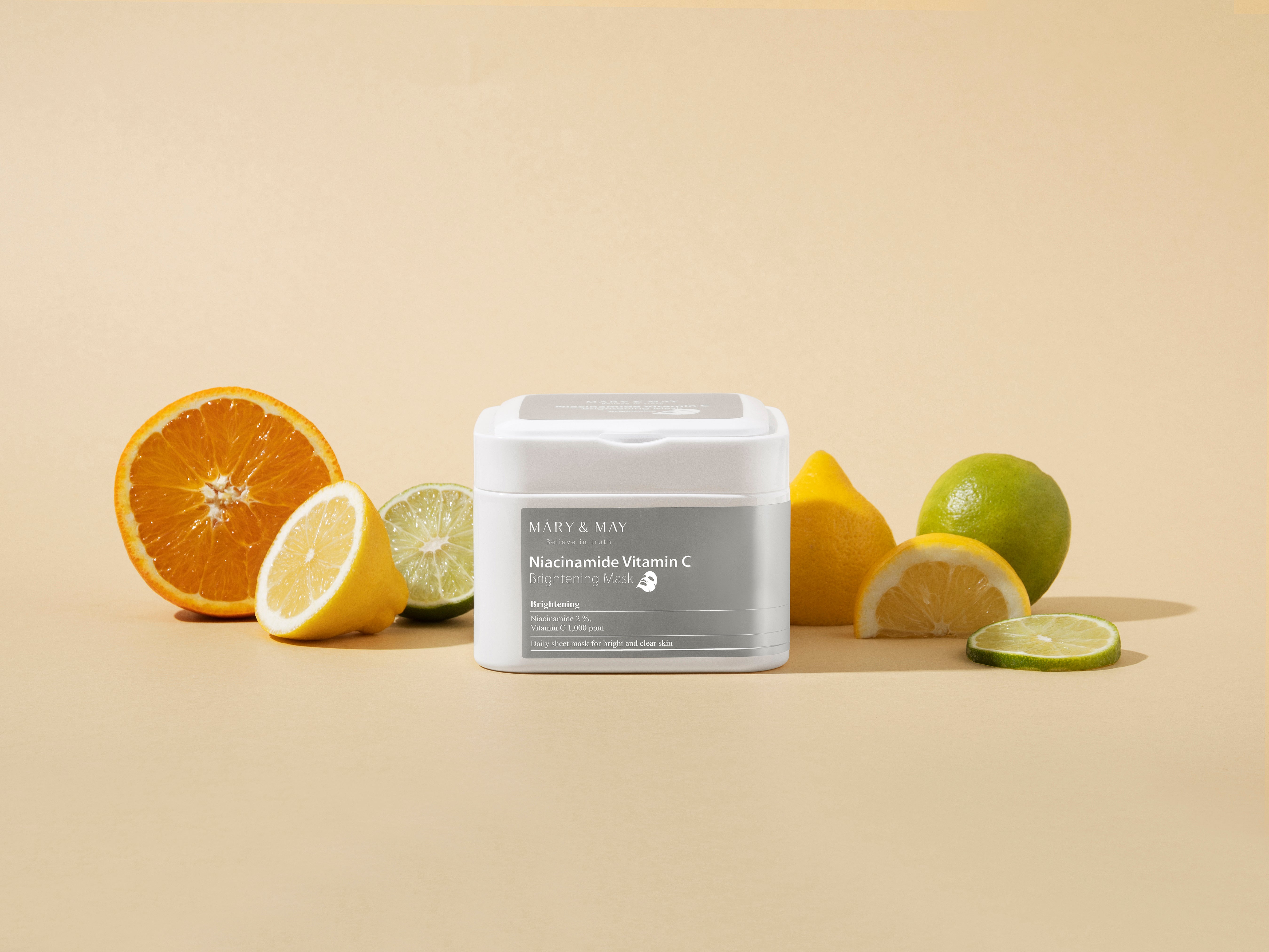 Mary&May Niacinamide Vitamine C Masque Éclaircissant 30 unités (400g)