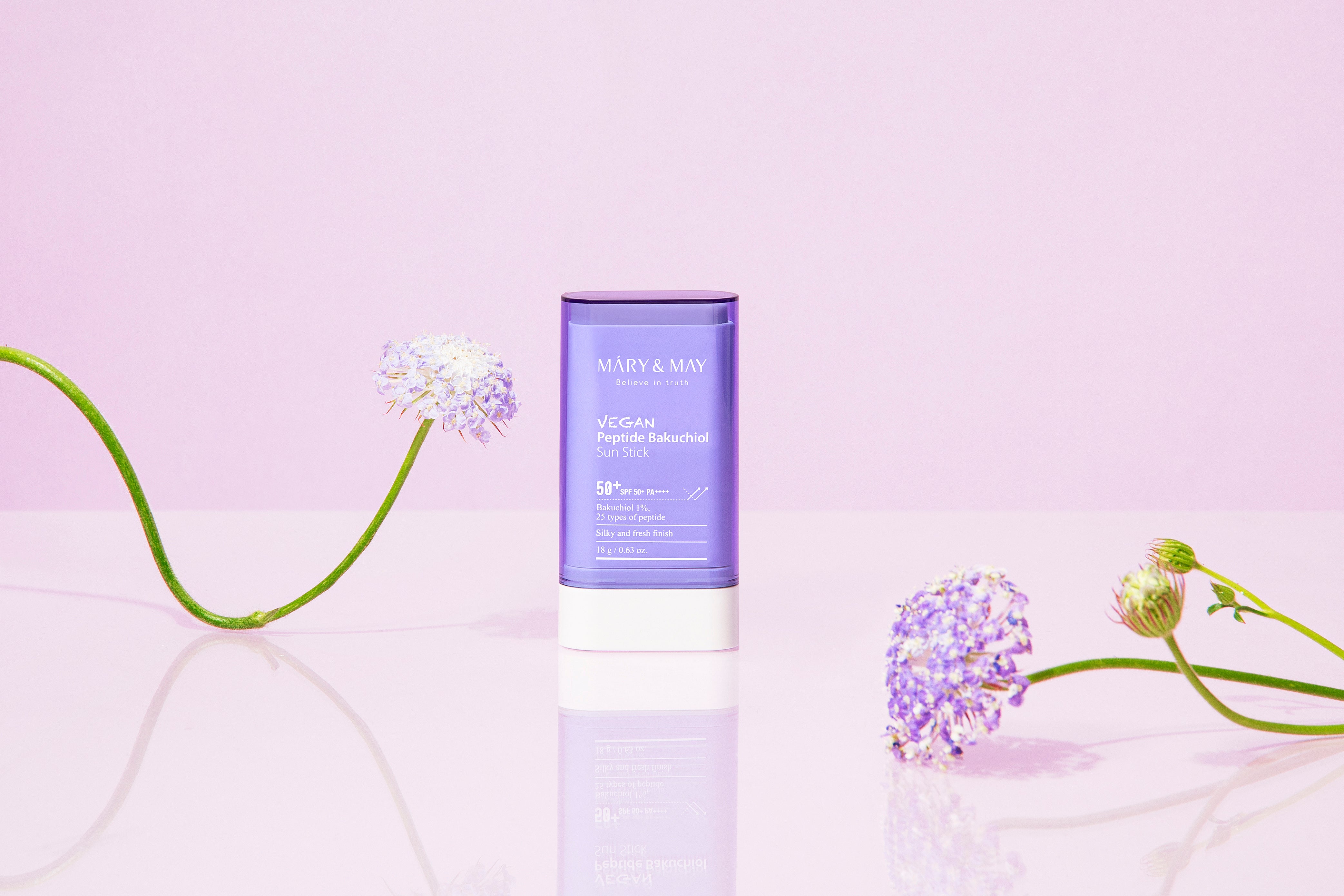 Mary&May Stick Solaire Végan Peptide Bakuchiol SPF50+ PA++++ 18g