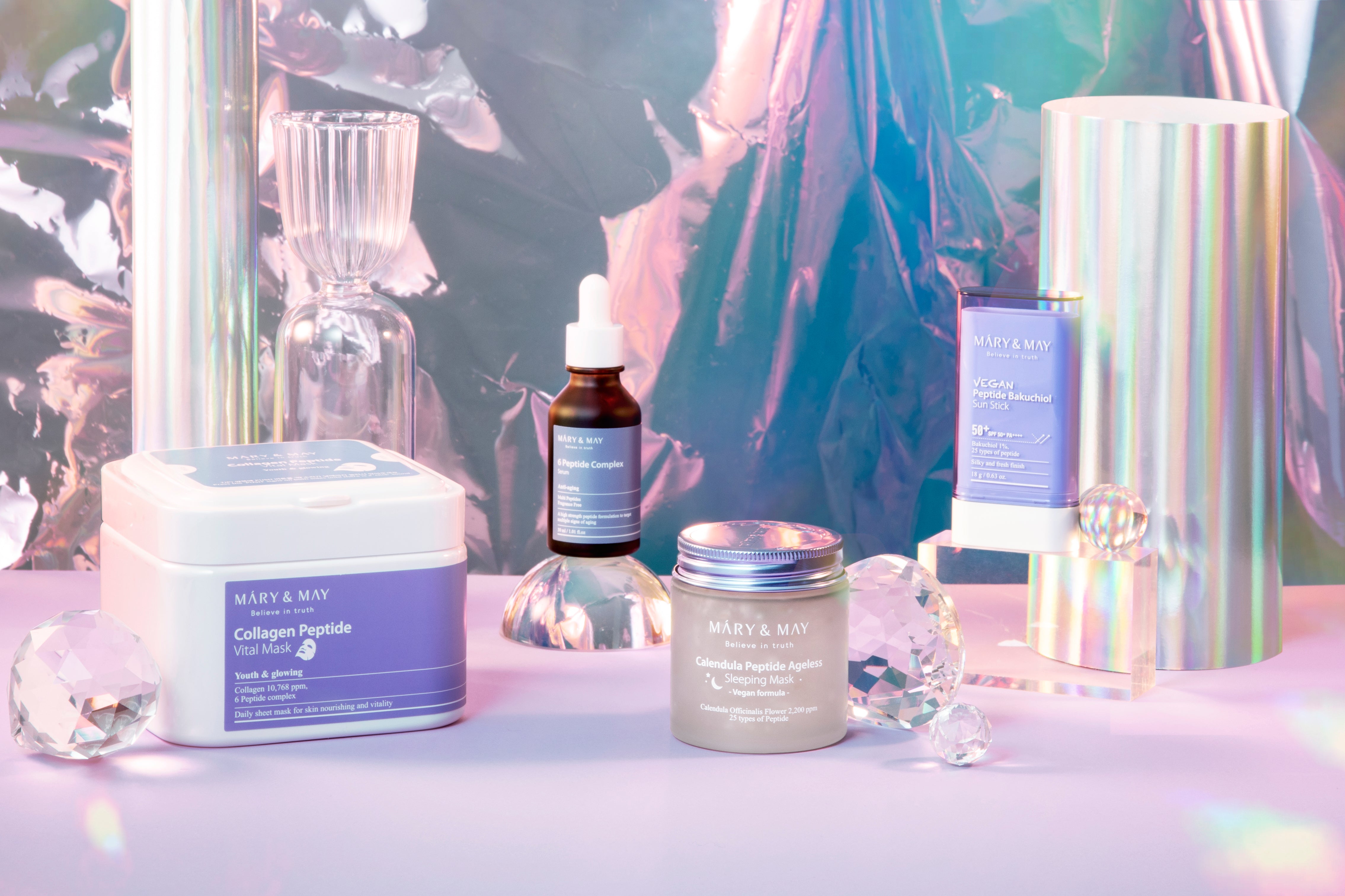 Mary&May Stick Solaire Végan Peptide Bakuchiol SPF50+ PA++++ 18g
